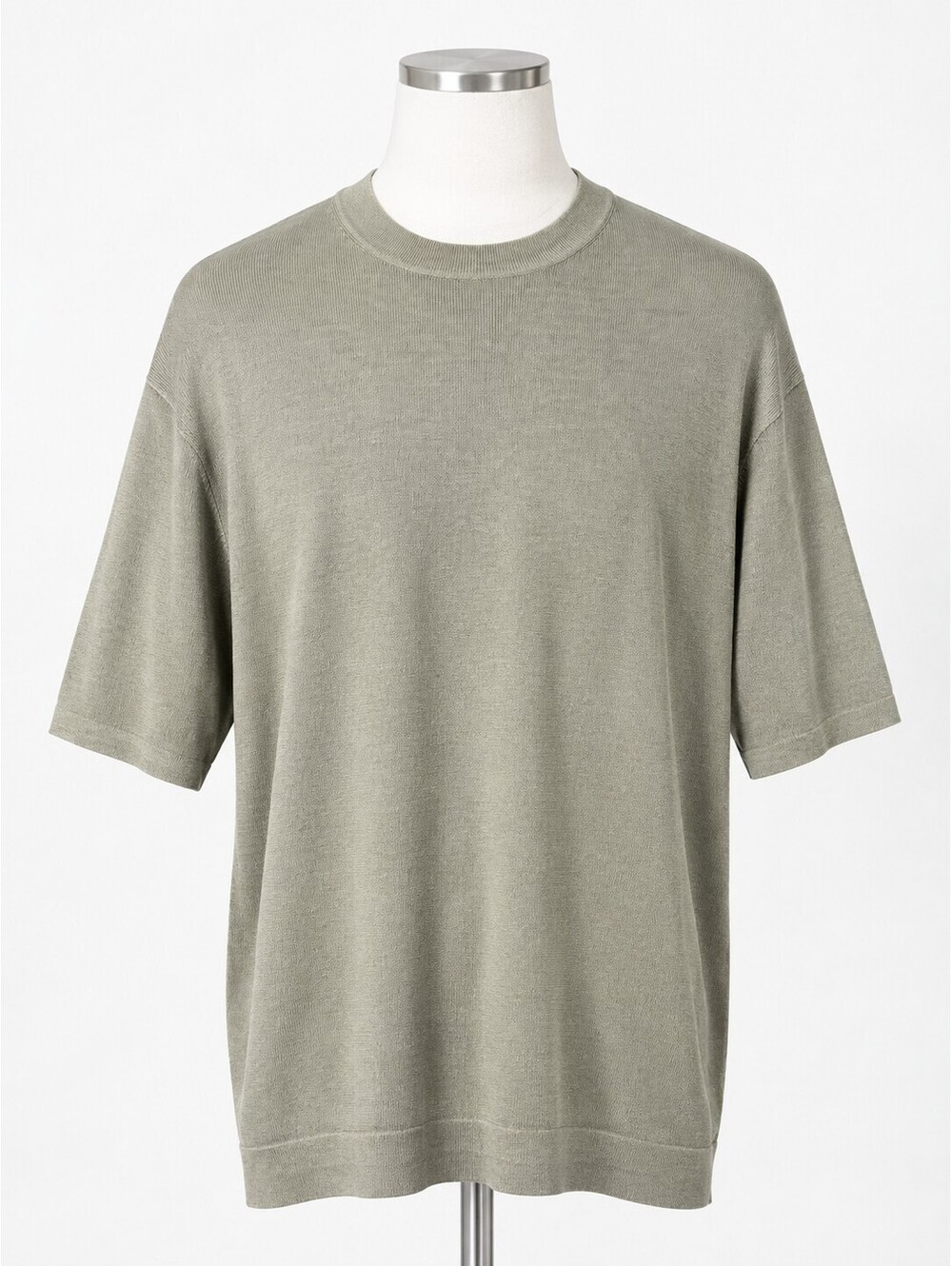Harry Rosen Men's 100% Silk Short Sleeve Knit Crewneck Shirt XL